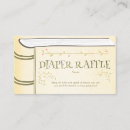 Babyskor Diaper Raffle Card Storybook Fairy Tilläggskort