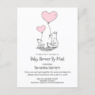 Babyskor efter Mail Mamma och Baby Woodland Fox Inbjudan Vykort