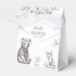 Babyskor för antika skogsdjur presentaskar