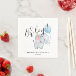 Babyskor för baby Elephant & Blue Balloon Pappersservett
