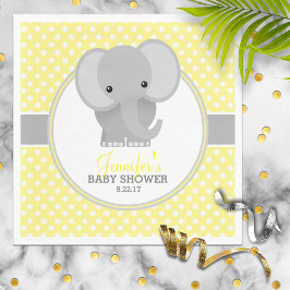 Babyskor för baby Elephant (gult) Pappersservett