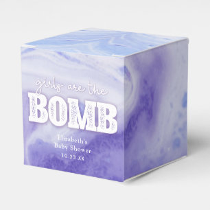 Babyskor för badbomber presentaskar