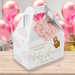 Babyskor för Barly Wait Nalle Rosa Ballons Baby Sh Presentaskar