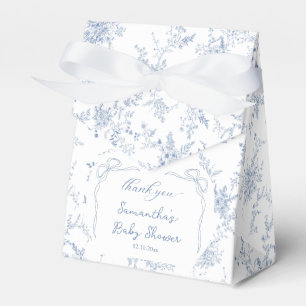 Babyskor för blå Blommigt Presentaskar