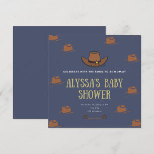 Babyskor för Cowboyadoption Inbjudningar