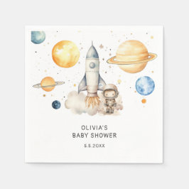 Babyskor för Cute Boy Astronaut Space Pappersservett