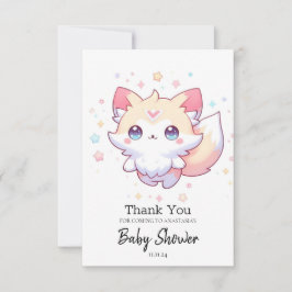 Babyskor för cute Forest Fox Tack Kort