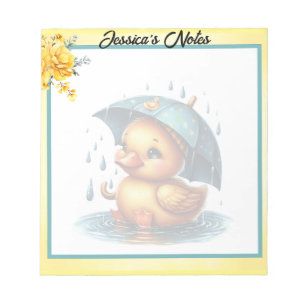 Babyskor för Cute Rubber Anka Anteckningsblock