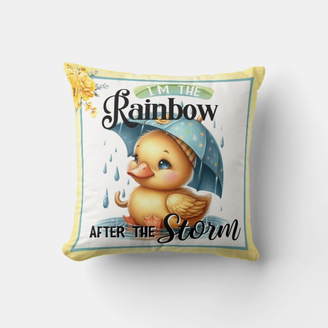 Babyskor för Cute Rubber Anka Kudde (Framsida)