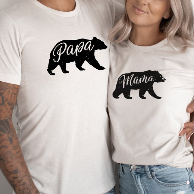 Babyskor för Flanals Äventyr Pappa Bear Shower T Shirt (Papa Bear Shirt)