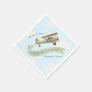 Babyskor för flygplanets Vintage Pappersservett