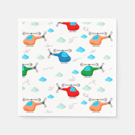 Babyskor för helikopter Födelsedagsfest Pappersservett