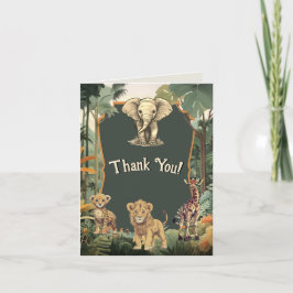 Babyskor för jungle Animals från äventyr Tack Kort