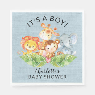 Babyskor för jungle Baby djur Pappersservett