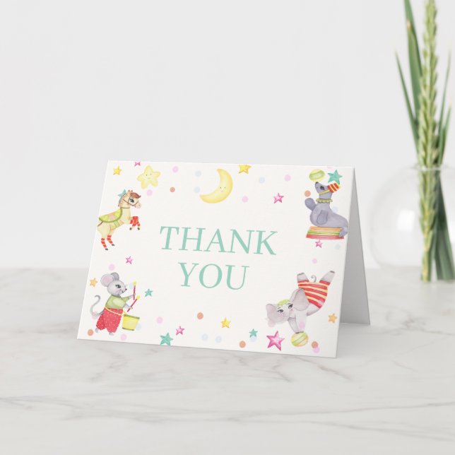 Babyskor för karnivalsdjur i finare Circus Carniva Tack Kort (Framsida)