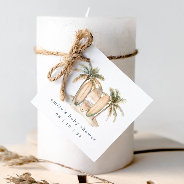 Babyskor för kustnära Surfa Gåvor Etiketter (Skapare uppladdad)