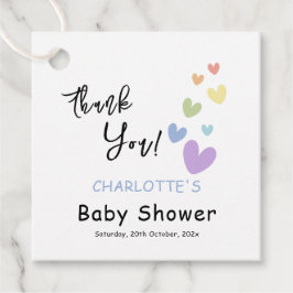 Babyskor för ljus och färgämnen gåvor etiketter