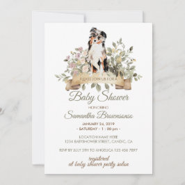 Babyskor för marionettbarn i australian shepherd inbjudningar
