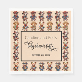 Babyskor för mexikanska Day of the dead Pappersservett