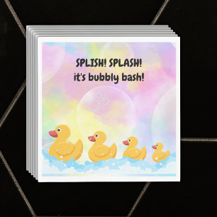 Babyskor för modern färgämnet Rubber Duckies Pappersservett