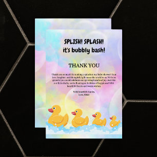 Babyskor för modern färgämnet Rubber Duckies Tack Kort