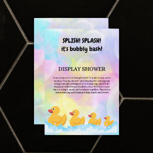Babyskor för modern färgämnet Rubber Duckies Tilläggskort