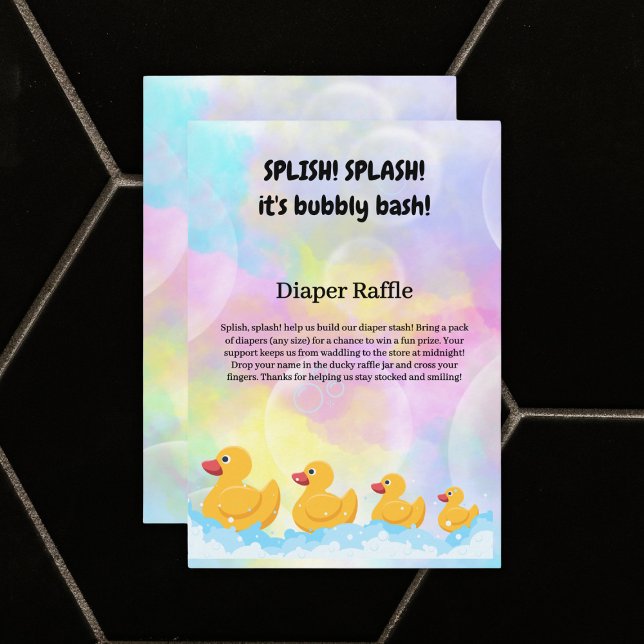 Babyskor för modern färgämnet Rubber Duckies Tilläggskort (Skapare uppladdad)