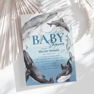 Babyskor för modern ytlig ytbeläggning inbjudningar