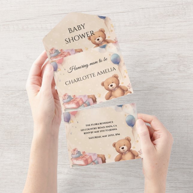 Babyskor för Nalle av ljus (Avrivbar del)
