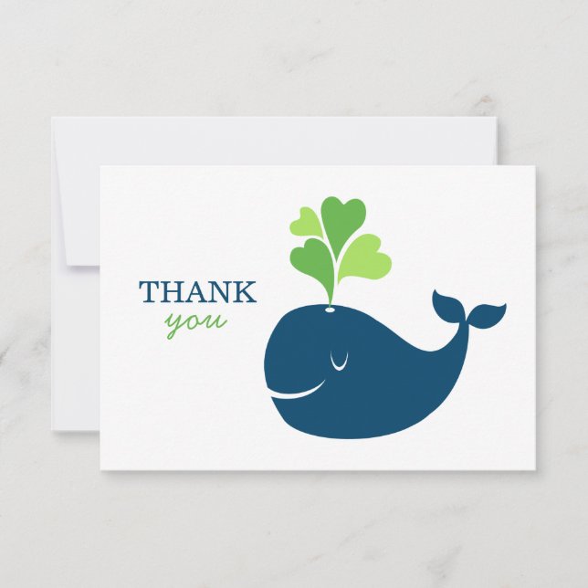 Babyskor för nautisk marin blå Grönt Whale Boy Sho Tack Kort (Framsida)