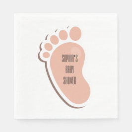 Babyskor för persiko-Baby-fotavtryck Pappersservett