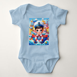 Babyskor för pojke Nautical Äventyr T Shirt