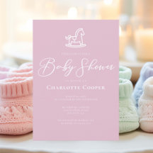 Babyskor för Rosa Rocking Horse