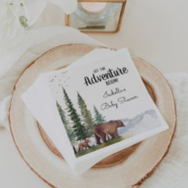 Babyskor för spånadsfärg för björn pappersservett