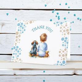 Babyskor för tack och Dachshund Puppy