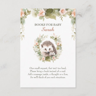 Babyskor för trädbeklädnad, Cute Hedgehog-inhägnad Tilläggskort