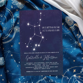 Babyskor för våg Astrology Inbjudningar