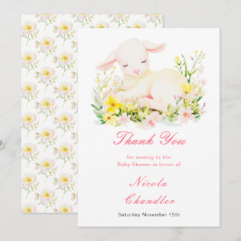 Babyskor för vår Lamb Tack Kort