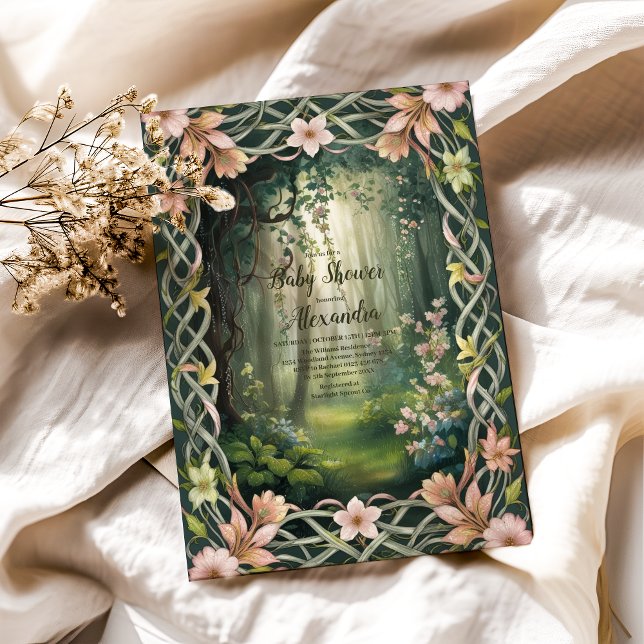 Babyskor för Whimsique Woodland Forest Inbjudningar (Skapare uppladdad)