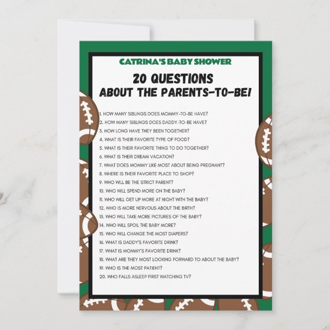 Babyskor, fotboll, Fotboll - Editable Namn, 5 x 7 Inbjudningar (Framsida)