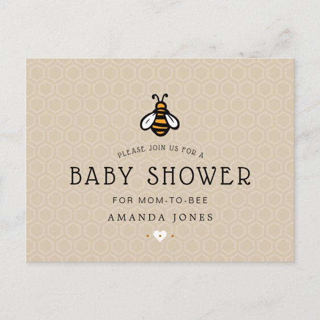 Babyskor från modern Mamma-till-bi Inbjudan Vykort (Framsida)