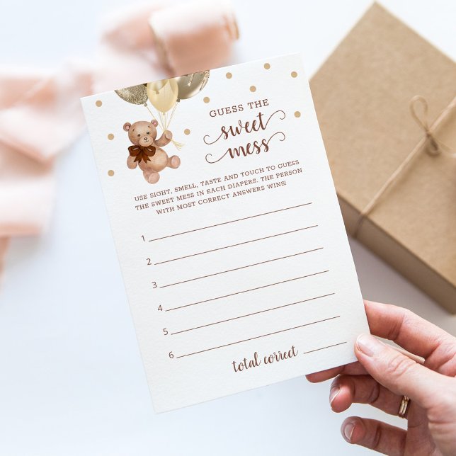 Babyskor gissar att det  Nallen för sött Inbjudningar (Skapare uppladdad)