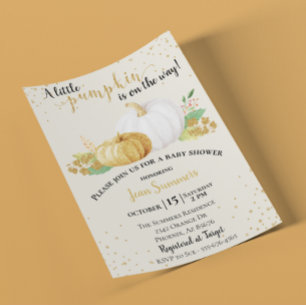 Babyskor Guld Glitter Vitpumpkin höst