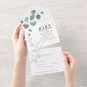 Babyskor i modern Grey Eucalyptus