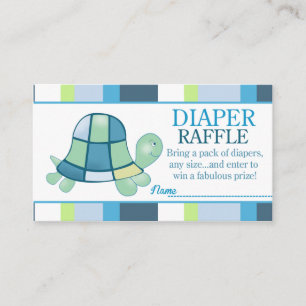 Babyskor i Turtle Bay Diaper Raffle Tilläggskort