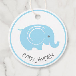 Babyskor Märkre med Elephant for Boy Gåvor Etiketter
