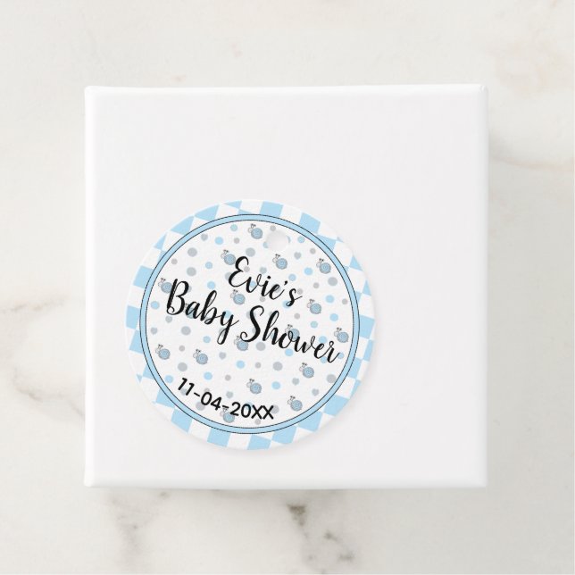 Babyskor och Snigel Gåvor Etiketter (På plats)