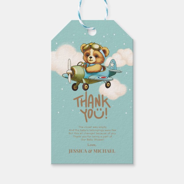 Babyskor på nya Äventyr-Baby-piloten Presentetikett (Framsidan)