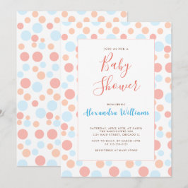 Babyskor, Personlig Färgfull modern Inbjudningar