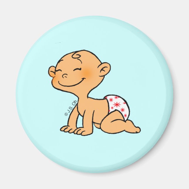 Babyskor (pojke) magnet (Framsidan)